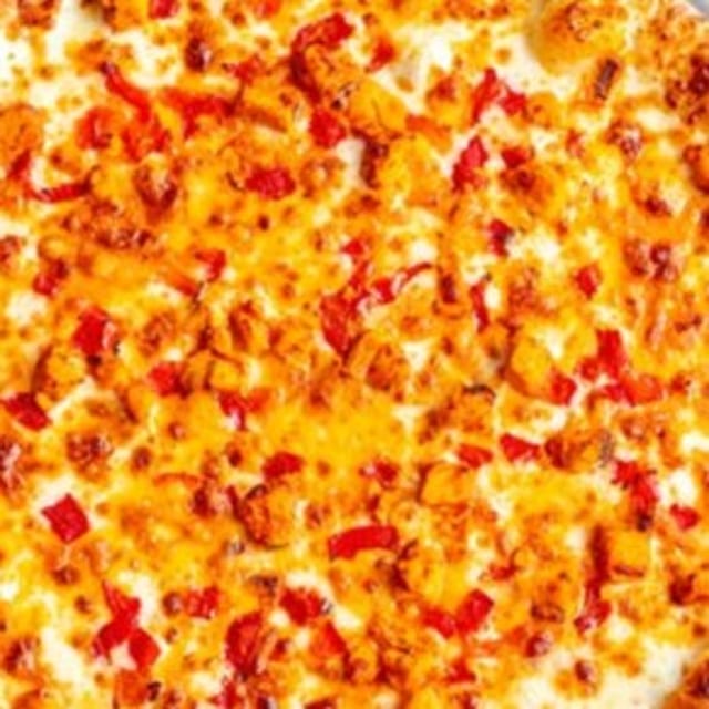 Gluten-Free Buffalo Chicken Pizza.
