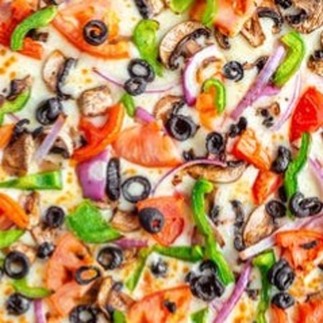 Gluten-Free Vegetarian Pizza.