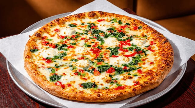 Large Ricotta Pizza.