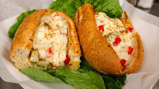 Pesto Chicken Sandwich.