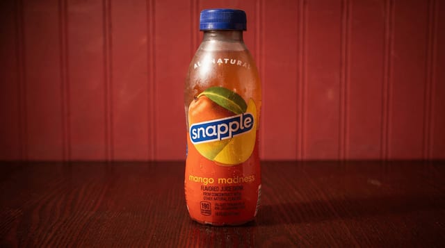 Snapple Peach Tea.